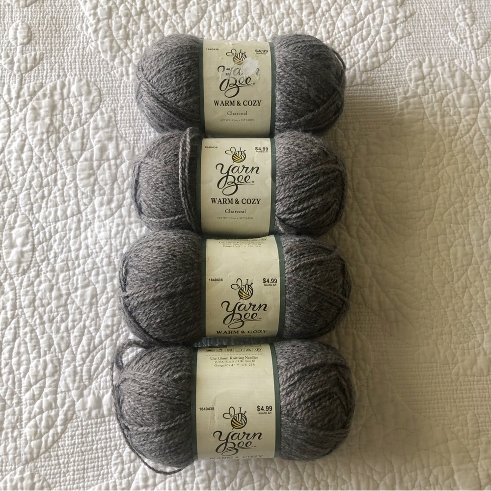 Bundle of 4 - Yarn Bee Warm & Cozy Yarn
